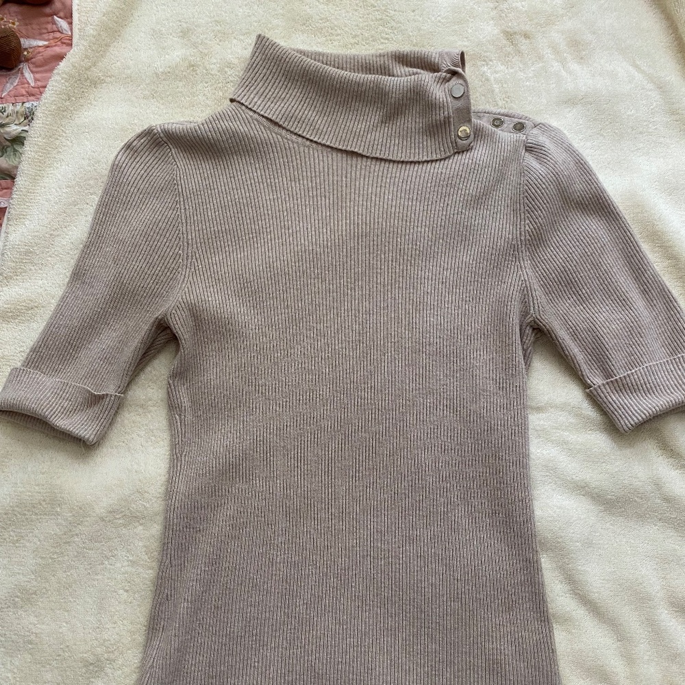 WHBM short sleeved cowl sweater